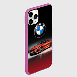 Чехол iPhone 11 Pro матовый BMW, цвет: 3D-фиолетовый — фото 2