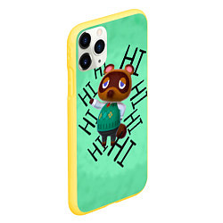 Чехол iPhone 11 Pro матовый Халлоу, цвет: 3D-желтый — фото 2