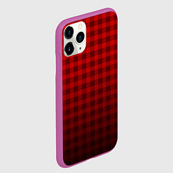 Чехол iPhone 11 Pro матовый В КЛЕТОЧКУ, цвет: 3D-фиолетовый — фото 2