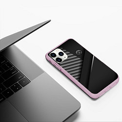 Чехол iPhone 11 Pro матовый FC Borussia, цвет: 3D-розовый — фото 2