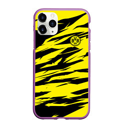 Чехол iPhone 11 Pro матовый FC Borussia, цвет: 3D-фиолетовый