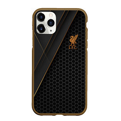 Чехол iPhone 11 Pro матовый Liverpool FC, цвет: 3D-коричневый