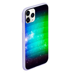 Чехол iPhone 11 Pro матовый Space, цвет: 3D-светло-сиреневый — фото 2