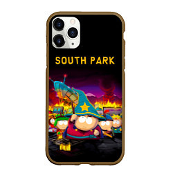Чехол iPhone 11 Pro матовый Южный Парк, цвет: 3D-коричневый