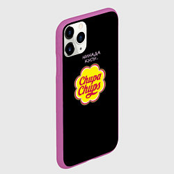 Чехол iPhone 11 Pro матовый Chupa chups, цвет: 3D-фиолетовый — фото 2