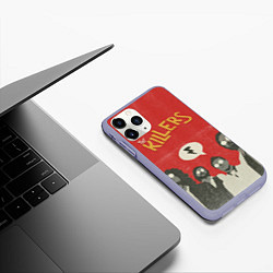 Чехол iPhone 11 Pro матовый The Killers, цвет: 3D-светло-сиреневый — фото 2
