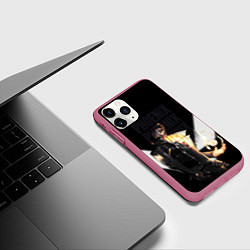 Чехол iPhone 11 Pro матовый Phoneix, цвет: 3D-малиновый — фото 2