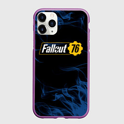 Чехол iPhone 11 Pro матовый FALLOUT76, цвет: 3D-фиолетовый