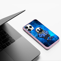 Чехол iPhone 11 Pro матовый Undertale, цвет: 3D-розовый — фото 2