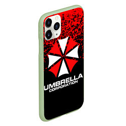 Чехол iPhone 11 Pro матовый Umbrella Corporation, цвет: 3D-салатовый — фото 2