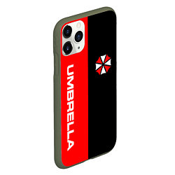 Чехол iPhone 11 Pro матовый Umbrella Corporation, цвет: 3D-темно-зеленый — фото 2