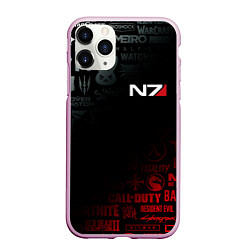 Чехол iPhone 11 Pro матовый MASS EFFECT N7