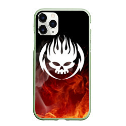 Чехол iPhone 11 Pro матовый THE OFFSPRING, цвет: 3D-салатовый