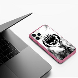 Чехол iPhone 11 Pro матовый THE OFFSPRING, цвет: 3D-малиновый — фото 2