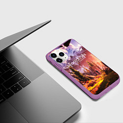 Чехол iPhone 11 Pro матовый Horizon Zero Dawn, цвет: 3D-фиолетовый — фото 2
