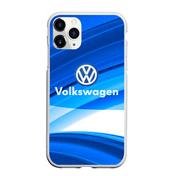 Чехол iPhone 11 Pro матовый Volkswagen, цвет: 3D-белый