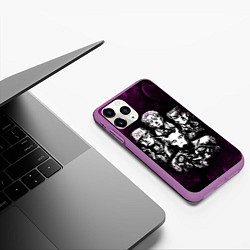 Чехол iPhone 11 Pro матовый JOJOS BIZARRE ADVENTURE, цвет: 3D-фиолетовый — фото 2