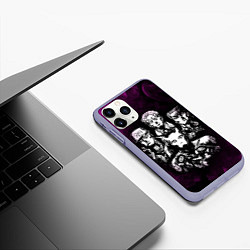 Чехол iPhone 11 Pro матовый JOJOS BIZARRE ADVENTURE, цвет: 3D-светло-сиреневый — фото 2