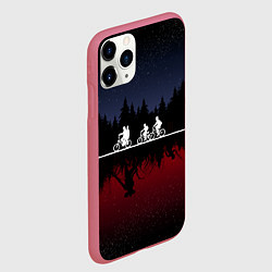 Чехол iPhone 11 Pro матовый Очень странные дела, цвет: 3D-малиновый — фото 2