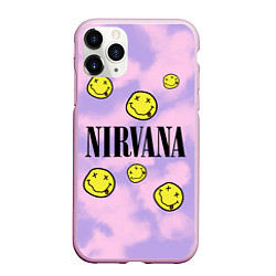 Чехол iPhone 11 Pro матовый NIRVANA, цвет: 3D-розовый