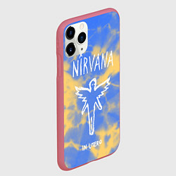 Чехол iPhone 11 Pro матовый NIRVANA, цвет: 3D-малиновый — фото 2