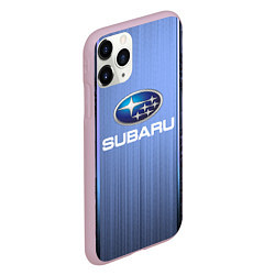 Чехол iPhone 11 Pro матовый SUBARU, цвет: 3D-розовый — фото 2