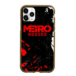 Чехол iPhone 11 Pro матовый METRO EXODUS, цвет: 3D-коричневый