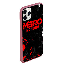 Чехол iPhone 11 Pro матовый METRO EXODUS, цвет: 3D-малиновый — фото 2