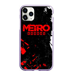 Чехол iPhone 11 Pro матовый METRO EXODUS, цвет: 3D-светло-сиреневый