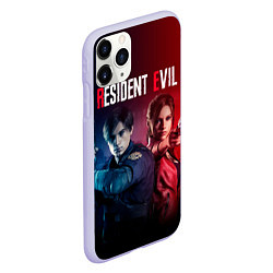 Чехол iPhone 11 Pro матовый Resident Evil 2, цвет: 3D-светло-сиреневый — фото 2