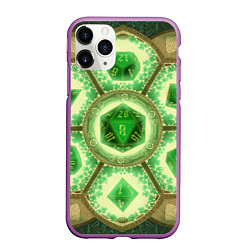 Чехол iPhone 11 Pro матовый DnD Dices - Clever, цвет: 3D-фиолетовый