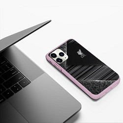 Чехол iPhone 11 Pro матовый Liverpool F C, цвет: 3D-розовый — фото 2