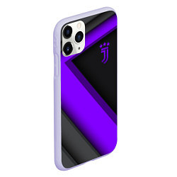Чехол iPhone 11 Pro матовый Juventus F C, цвет: 3D-светло-сиреневый — фото 2