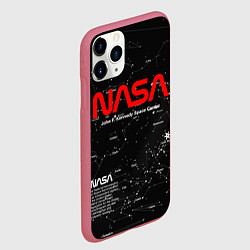 Чехол iPhone 11 Pro матовый NASA, цвет: 3D-малиновый — фото 2