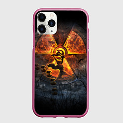 Чехол iPhone 11 Pro матовый VULKAN, цвет: 3D-малиновый