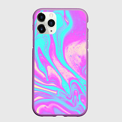Чехол iPhone 11 Pro матовый DIGITAL ART, цвет: 3D-фиолетовый
