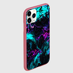 Чехол iPhone 11 Pro матовый ABSTRACT, цвет: 3D-малиновый — фото 2