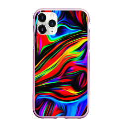 Чехол iPhone 11 Pro матовый ABSTRACT, цвет: 3D-розовый