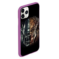 Чехол iPhone 11 Pro матовый PREDATOR, цвет: 3D-фиолетовый — фото 2