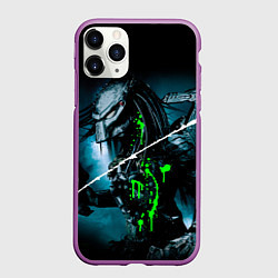 Чехол iPhone 11 Pro матовый PREDATOR