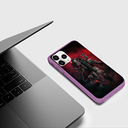 Чехол iPhone 11 Pro матовый PREDATOR, цвет: 3D-фиолетовый — фото 2