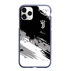 Чехол iPhone 11 Pro матовый Juventus F C, цвет: 3D-серый