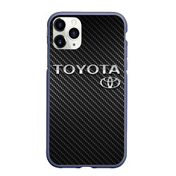 Чехол iPhone 11 Pro матовый TOYOTA CARBON