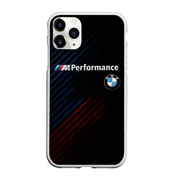 Чехол iPhone 11 Pro матовый BMW PERFORMANCE, цвет: 3D-белый