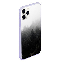 Чехол iPhone 11 Pro матовый Лес, цвет: 3D-светло-сиреневый — фото 2