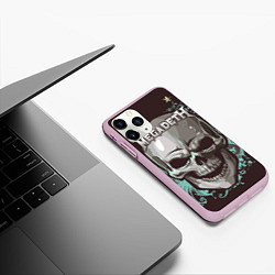 Чехол iPhone 11 Pro матовый Megadeth, цвет: 3D-розовый — фото 2