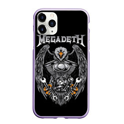 Чехол iPhone 11 Pro матовый Megadeth, цвет: 3D-светло-сиреневый