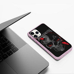 Чехол iPhone 11 Pro матовый Megadeth, цвет: 3D-розовый — фото 2