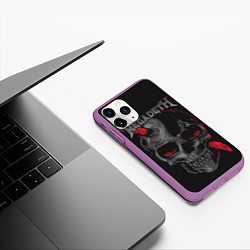 Чехол iPhone 11 Pro матовый Megadeth, цвет: 3D-фиолетовый — фото 2