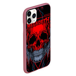 Чехол iPhone 11 Pro матовый Megadeth, цвет: 3D-малиновый — фото 2